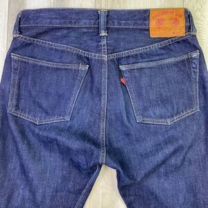 Fullcount & Co. 1108SH Jeans Mens 30x33 Blue Slim Straight Selvedge Dark Wash